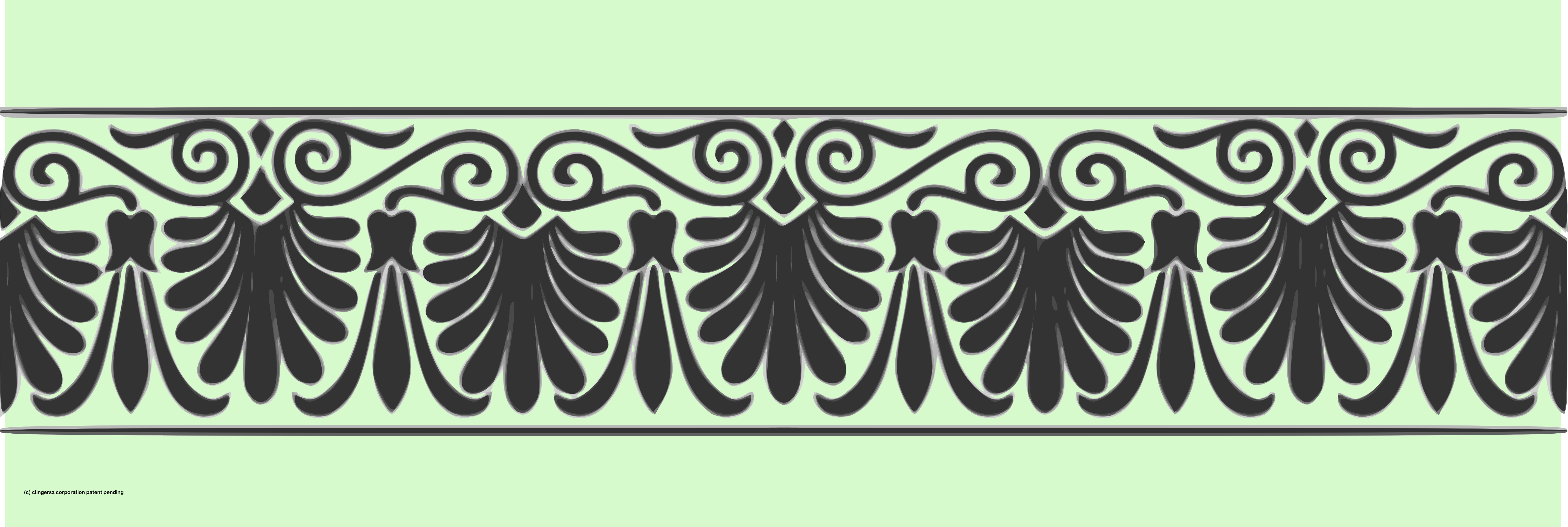 Arabesque Decorative Art - Green