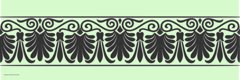 Arabesque Decorative Art - Green