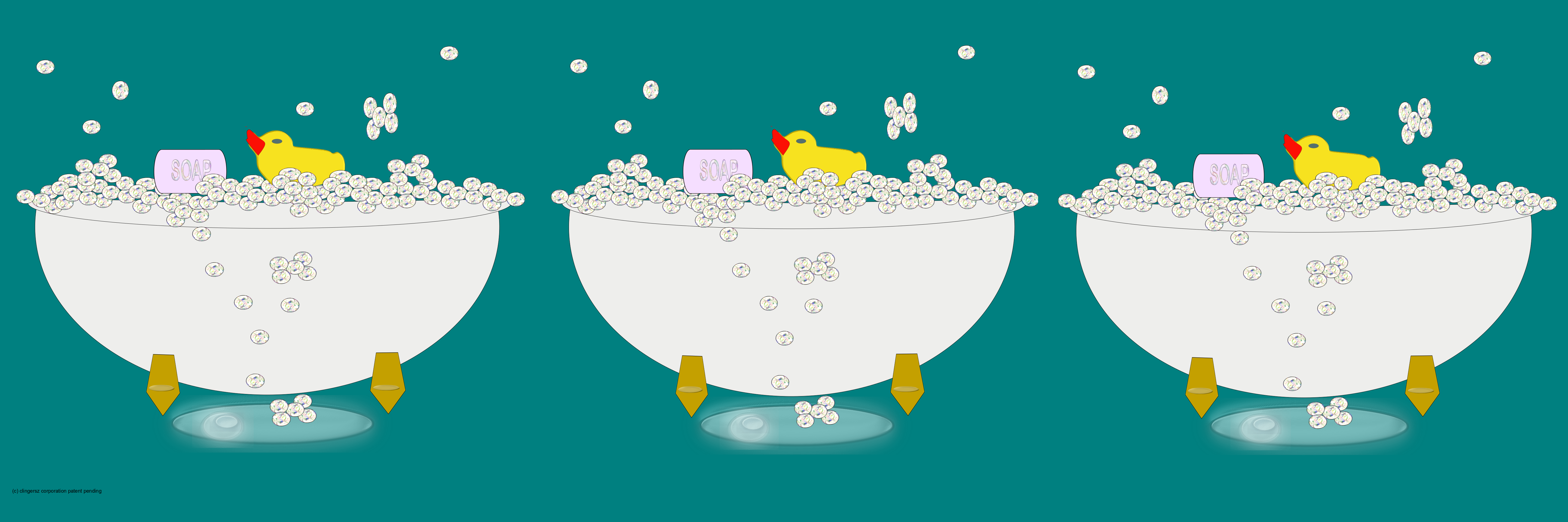 tub with duck